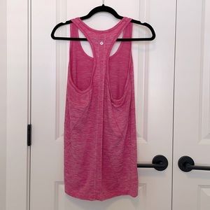 Lululemon pink sports tank top